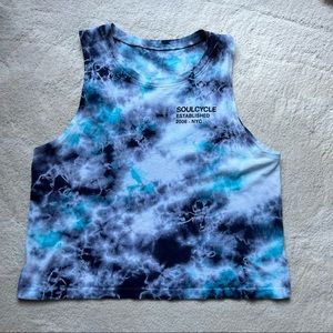 ⚡️⚡️PRICE DROP⚡️⚡️ Soul Cycle tie dye crop top